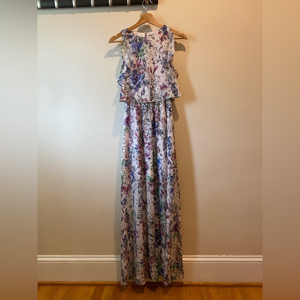 NWT H&M Ruffled Maxi Dress - Picture 2 of 9